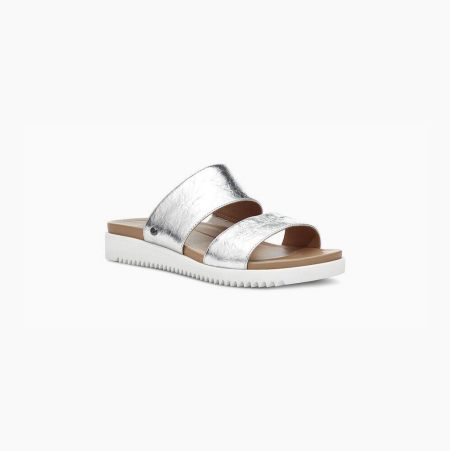 UGG Zyle Metallic - Badesandaler Dame - Sølv (NO-Y400)